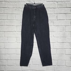 Gitano High-Rise Straight-Leg Vintage Denim Jeans Black Size 10 100% Cotton